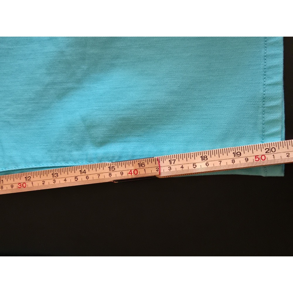 St Johns Bay Aqua Sail Blue Capri Pants Womens 12 New Repreve Cropped Trousers - Picture 4 of 10